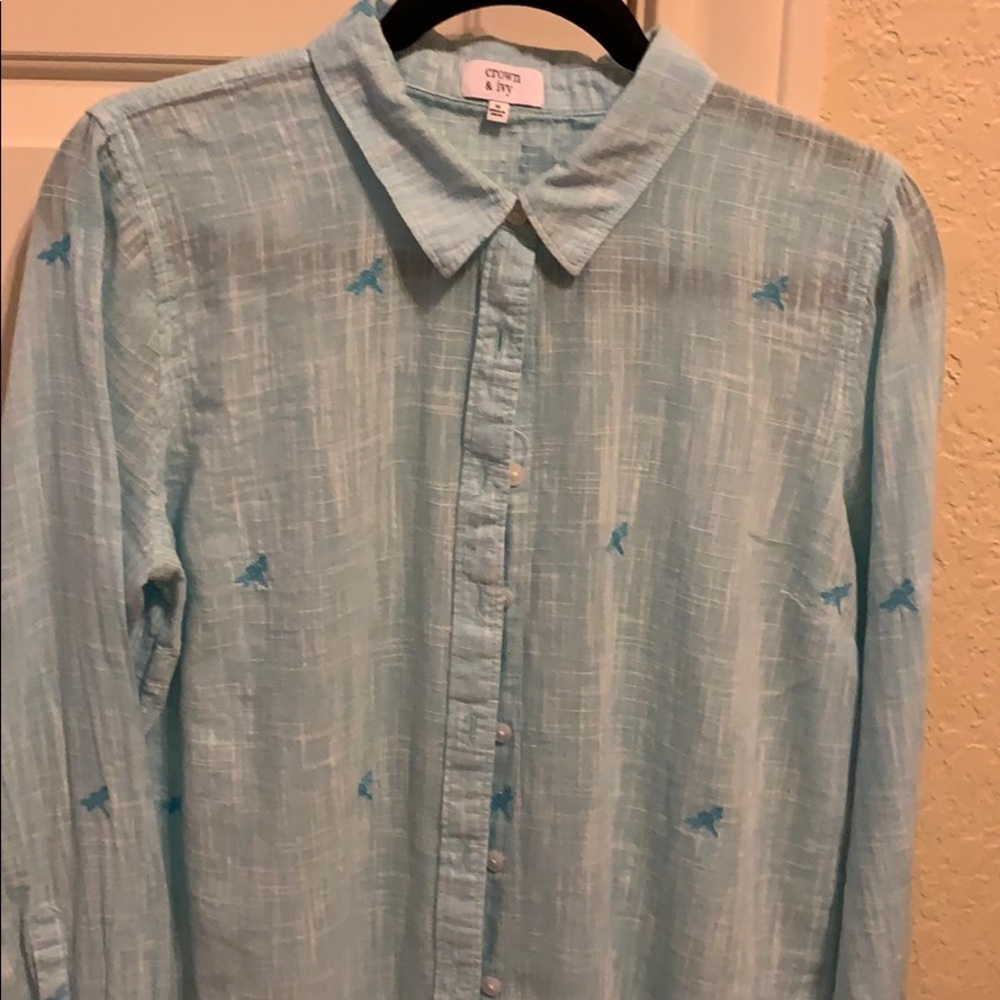 Crown and Ivy Medium button down shirt